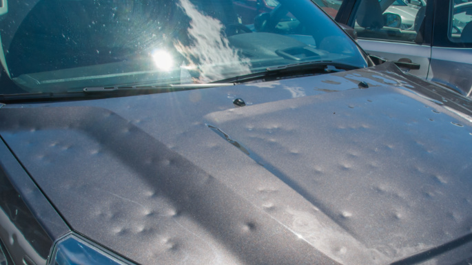 Hail Sale' in the Works After Storm Damages Cars at Dealerships