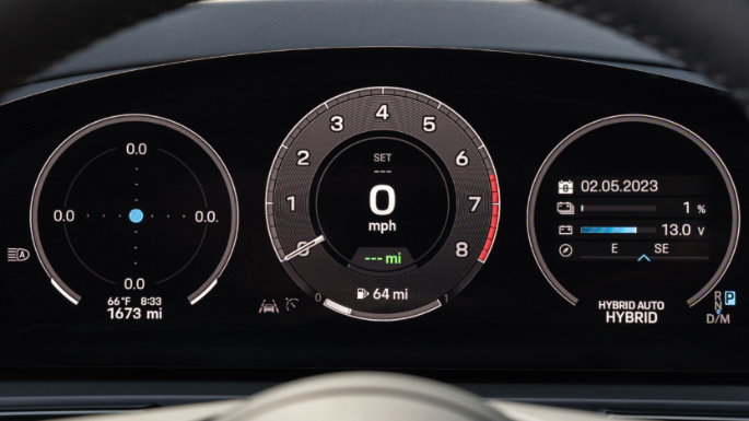 2025 Porsche Cayenne Speedmeter (Efficiency)