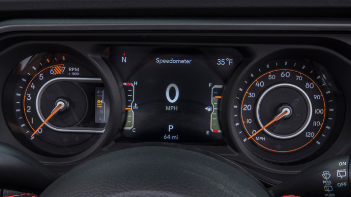 2024 Jeep Wrangler Speedmeter (Efficiency)
