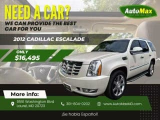 Cadillac 2012 Escalade